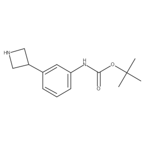 tert-butyl N-[3-(azetidin-3-yl)phenyl]carbamate结构式