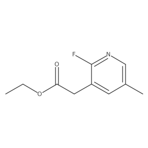 Ethyl 2-(2-fluoro-5-methylpyridin-3-YL)acetate结构式