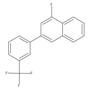 1-Fluoro-3-(3-(trifluoromethyl)phenyl)naphthalene Structure