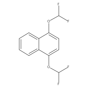 1,4-Bis(difluoromethoxy)naphthalene结构式