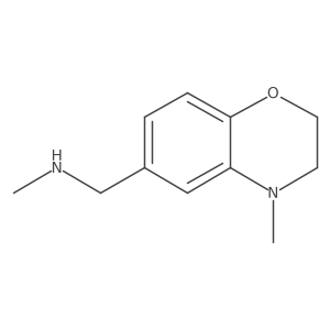 methyl[(4-methyl-3,4-dihydro-2H-1,4-benzoxazin-6-yl)methyl]amine结构式