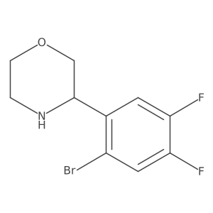 3-(2-Bromo-4,5-difluorophenyl)morpholine Structure