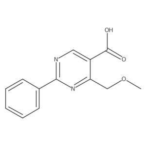 4-(Methoxymethyl)-2-phenylpyrimidine-5-carboxylic acid Structure