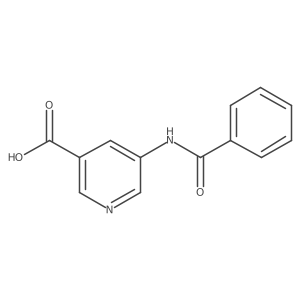 5-Benzamidopyridine-3-carboxylic acid结构式