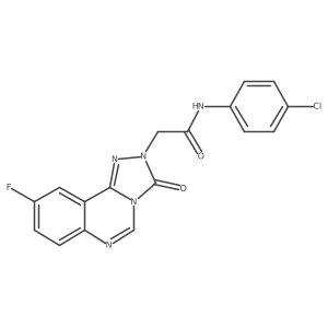 N-(4-chlorophenyl)-2-(9-fluoro-3-oxo-[1,2,4]triazolo[4,3-c]quinazolin-2(3H)-yl)acetamide Structure