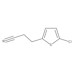 3-(5-Chlorothiophen-2-yl)propanenitrile Structure