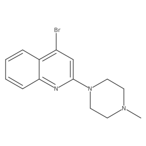 4-Bromo-2-(4-methyl-1-piperazinyl)quinoline结构式