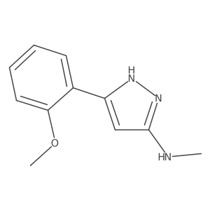 5-(2-methoxyphenyl)-N-methyl-1H-pyrazol-3-amine结构式