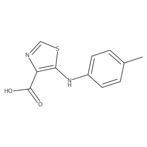 5-[(4-Methylphenyl)amino]-1,3-thiazole-4-carboxylic acid结构式