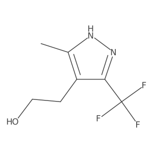 2-(5-methyl-3-(trifluoromethyl)-1H-pyrazol-4-yl)ethan-1-ol Structure