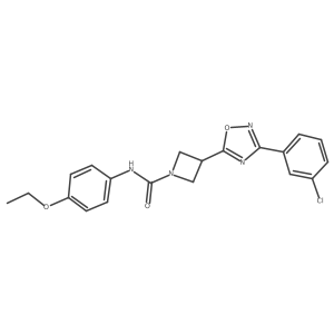 3-[3-(3-chlorophenyl)-1,2,4-oxadiazol-5-yl]-N-(4-ethoxyphenyl)azetidine-1-carboxamide结构式
