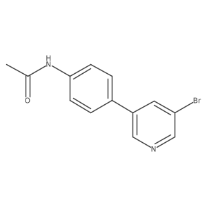N-(4-(5-bromopyridin-3-yl)phenyl)acetamide Structure