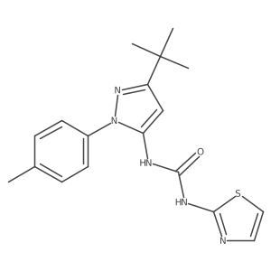 1-[3-Tert-Butyl-1-(4-Methylphenyl)-1h-Pyrazol-5-Yl]-3-(1,3-Thiazol-2-Yl)urea Structure