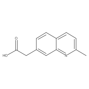 (2-Methylquinolin-7-yl)acetic acid Structure