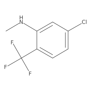 5-chloro-N-methyl-2-(trifluoromethyl)aniline结构式