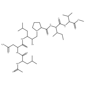 Ac-Leu-Asn-(Leu-HEA-Pro)-Ile-Val-OMe Structure