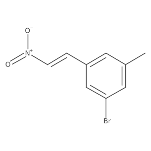 1-Bromo-3-methyl-5-(2-nitroethenyl)benzene Structure