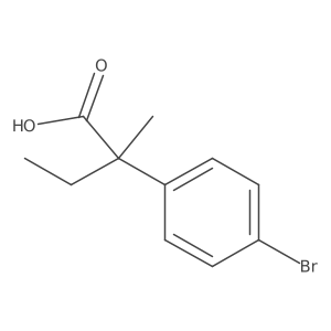 Methyl 2-(4-bromophenyl)-2-methylpropanoic acid Structure