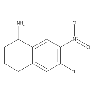 1-Naphthalenamine, 1,2,3,4-tetrahydro-6-iodo-7-nitro- Structure