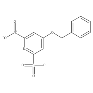 4-(Benzyloxy)-6-nitropyridine-2-sulfonyl chloride Structure