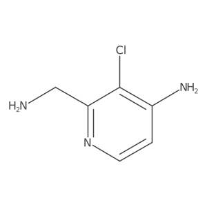 2-(Aminomethyl)-3-chloropyridin-4-amine结构式