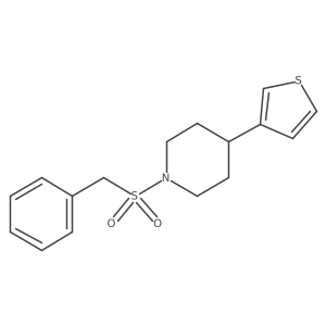 1-(Benzylsulfonyl)-4-(thiophen-3-yl)piperidine结构式