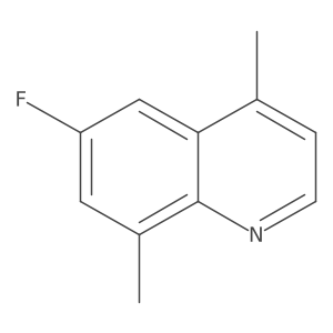 6-Fluoro-4,8-dimethylquinoline结构式