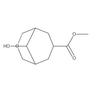 3-Oxabicyclo[3.3.1]nonane-7-carboxylic acid, 9-hydroxy-, methyl ester结构式