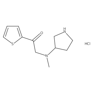 (S)-2-(methyl(pyrrolidin-3-yl)amino)-1-(thiophen-2-yl)ethanone hydrochloride Structure