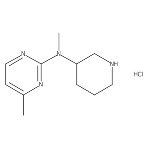 (R)-N,4-dimethyl-N-(piperidin-3-yl)pyrimidin-2-amine hydrochloride结构式