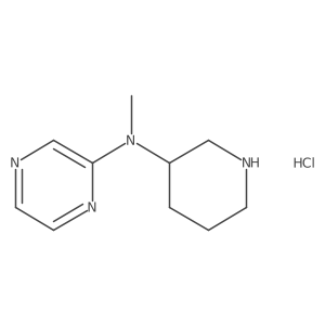 (R)-N-methyl-N-(piperidin-3-yl)pyrazin-2-amine hydrochloride结构式