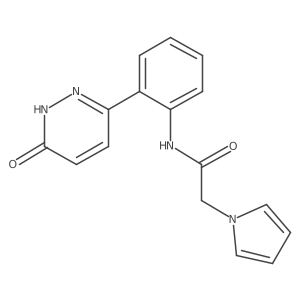 N-(2-(6-oxo-1,6-dihydropyridazin-3-yl)phenyl)-2-(1H-pyrrol-1-yl)acetamide Structure