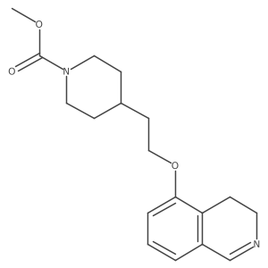 Methyl 4-[2-(3,4-dihydroisoquinolin-5-yloxy)ethyl]piperidine-1-carboxylate Structure