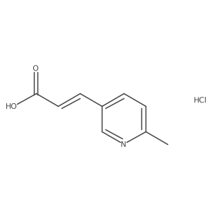 3-(6-Methylpyridin-3-yl)prop-2-enoic acid hydrochloride结构式