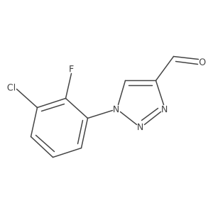 1-(3-chloro-2-fluorophenyl)-1H-1,2,3-triazole-4-carbaldehyde Structure