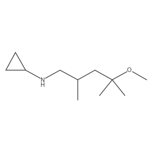 N-(4-methoxy-2,4-dimethylpentyl)cyclopropanamine结构式
