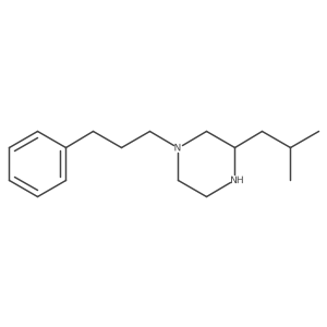 3-(2-Methylpropyl)-1-(3-phenylpropyl)piperazine结构式