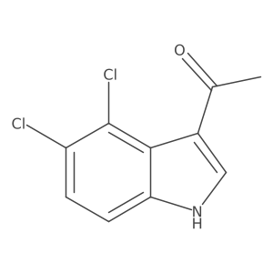 1-(4,5-dichloro-1H-indol-3-yl)-ethanone结构式
