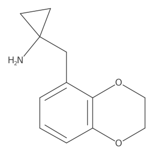 1-[(2,3-Dihydro-1,4-benzodioxin-5-yl)methyl]cyclopropan-1-amine结构式