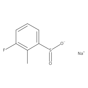 Sodium 3-fluoro-2-methylbenzene-1-sulfinate Structure