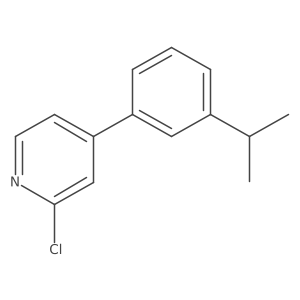 2-Chloro-4-(3-isopropylphenyl)pyridine Structure