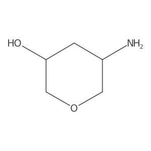 cis-5-Amino-tetrahydro-pyran-3-ol Structure