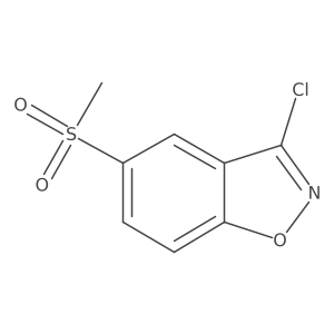 3-Chloro-5-methylsulfonyl-1,2-benzoxazole结构式