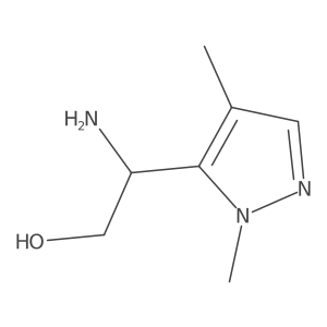 (2S)-2-amino-2-(1,4-dimethyl-1H-pyrazol-5-yl)ethan-1-ol Structure