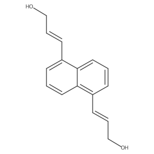 1,5-Bis(3-hydroxypropenyl)naphthalene Structure
