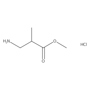 (S)-Methyl 3-amino-2-methylpropanoate hydrochloride结构式