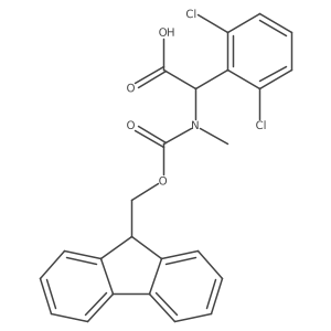 2-(2,6-dichlorophenyl)-2-({[(9H-fluoren-9-yl)methoxy]carbonyl}(methyl)amino)acetic acid Structure