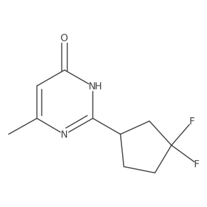 2-(3,3-Difluorocyclopentyl)-6-methyl-3,4-dihydropyrimidin-4-one Structure