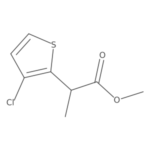 Methyl 2-(3-chlorothiophen-2-yl)propanoate结构式