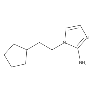 1-(2-Cyclopentylethyl)-1H-imidazol-2-amine Structure